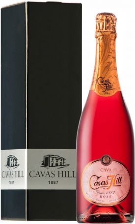 Игристое вино Cavas Hill, Cava "Cuvee 1887" Rose Brut DO, gift box - Фото 1