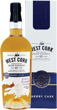 Виски "West Cork" Sherry Cask 12 Years, gift box, 0.7 л - Фото 1
