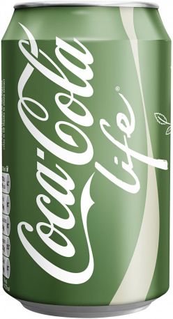 Вода "Coca-Cola" Life (USA), in can, 355 мл