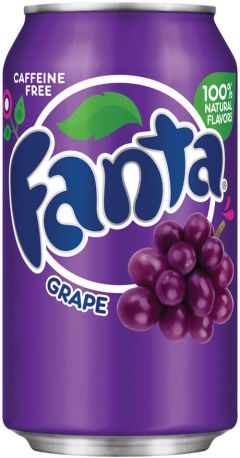 Вода "Fanta" Grape (USA), in can, 355 мл