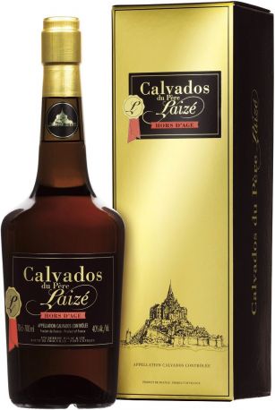 Кальвадос Calvados du pere Laize, Hors d'Age, gift box, 0.7 л - Фото 1