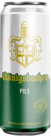 Пиво "Konigsbacher" Pils, in can, 0.5 л - Фото 1