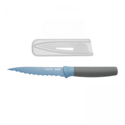 Кухонный нож BergHOFF Leo универсальный с покрытием 115 мм в чехле Голубой - Фото 2