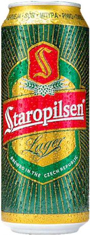 Пиво "Staropilsen" Lager, in can, 0.5 л
