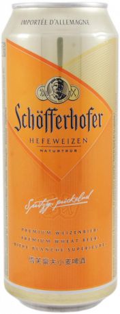 Пиво "Schofferhofer" Hefeweizen, in can, 0.5 л - Фото 2