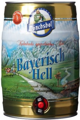 Пиво "Monchshof" Bayerisch Hell, mini keg, 5 л