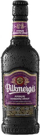 Пиво "Vilkmerges" Juoduju Serbentu Stout, 0.41 л