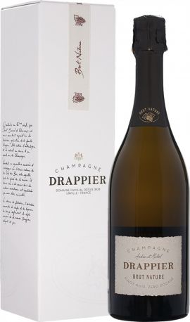 Шампанское Champagne Drappier, Brut Nature, gift box