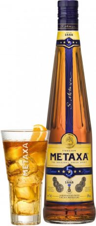Бренди Metaxa 5* with a glass, 0.7 л - Фото 1