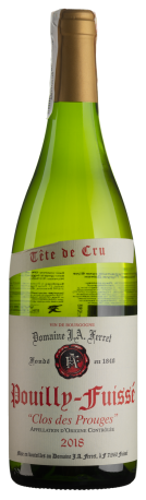 Вино Pouilly-Fuisse Clos des Prouges Domaine Ferret 2018 - 0,75 л