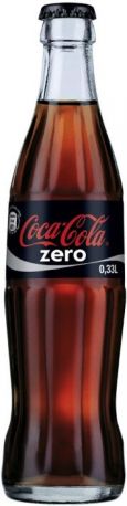 Вода "Coca-Cola" Zero, Glass, 0.33 л
