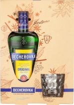 Ликер "Becherovka" gift box with glass, 0.7 л Ликер "Becherovka" gift box with glass, 0.7 л