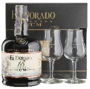 Ром El Dorado 15yo +2 glasses, gift box 0,7 л Ром El Dorado 15yo +2 glasses, gift box 0,7 л