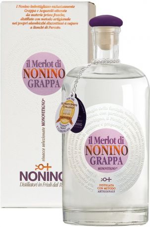 Граппа "Il Merlot di Nonino" Monovitigno, gift box, 100 мл