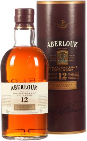 Виски "Aberlour" Sherry Cask 12 Years Old, in tube, 1 л