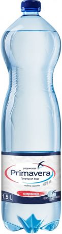 Вода "Primavera" Sparkling, PET, 1.5 л