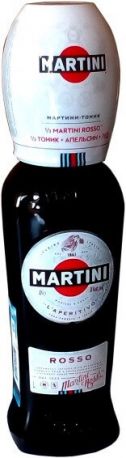 Вермут "Martini" Rosso, with a glass, 1 л - Фото 1