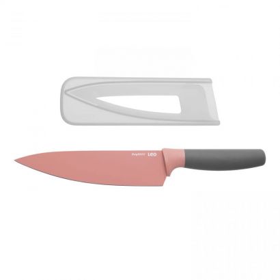 Кухонный нож BergHOFF Leo Поварской с покрытием 190 мм в чехле Розовый - Фото 2