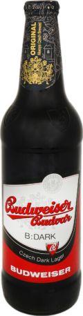 Упаковка пива Budweiser Budvar B Dark темное фильтрованное 4.7% 0.5 л x 20 шт - Фото 1