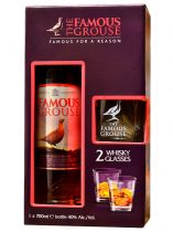 Виски The Famous Grouse 0.7 л 40% + 2 бокала Виски The Famous Grouse 0.7 л 40% + 2 бокала
