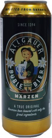 Пиво Allgauer Buble Marzen светлое фильтрованное 5.5% 0.5 л