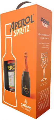 Ликер Aperol Aperetivo 0.7 л 11% + Вино игристое Cinzano Pro-Spritz белое сухое 0.75 л 11% - Фото 3