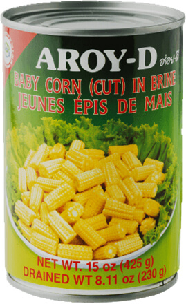 Початки кукурузы Aroy-D Беби нарезанные в рассоле 425 г