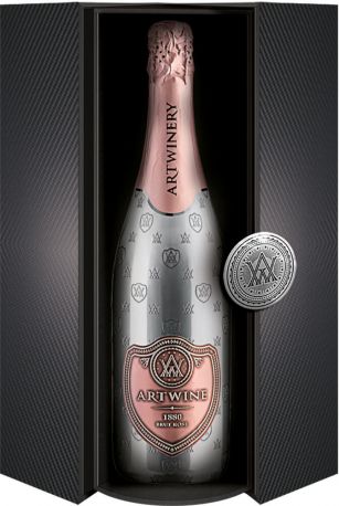 Вино игристое Artwine розовое брют 0.75 л 10-13.5% в подарочной упаковке - Фото 1