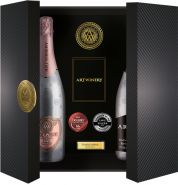 Сувернирный набор Вино игристое Artwine белое брют 0.75 л + Artwine розовое брют 0.75 л 10-13.5% в подарочной упаковке Сувернирный набор Вино игристое Artwine белое брют 0.75 л + Artwine розовое брют 0.75 л 10-13.5% в подарочной упаковке