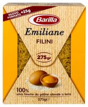Упаковка макарон Barilla Emiliane Filini Филини с яйцом 275 г х 24 шт