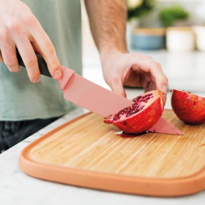 Кухонный нож BergHOFF Leo Поварской с покрытием 190 мм в чехле Розовый - Фото 4