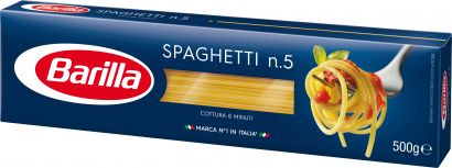 Упаковка макарон Barilla Spaghetti №5 спагетти 500 г х 25 шт - Фото 2