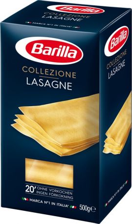 Упаковка макарон Barilla Collezione Lasagne Лазанья 500 г х 15 шт