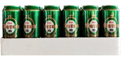 Упаковка пива Baron светлое фильтрованное 5.3% 0.5 л х 24 шт - Фото 1