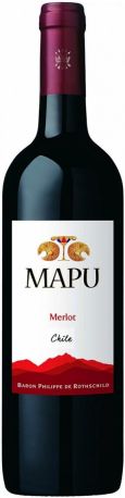 Вино Baron Philippe de Rothschild Mapu Merlot красное сухое 0.75 л 13%
