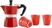 Набор Bialetti Moka из 4 предметов Красный Набор Bialetti Moka из 4 предметов Красный