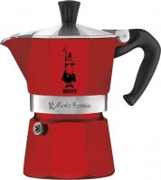Гейзерная кофеварка Bialetti Moka Express Color 180 мл Красная Гейзерная кофеварка Bialetti Moka Express Color 180 мл Красная