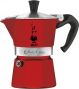 Гейзерная кофеварка Bialetti Moka Express Color 180 мл Красная