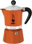 Кофеварка гейзерная Bialetti Rainbow на 6 чашек Оранжевая