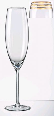 Набор бокалов для шампанского Bohemia Grandioso 230 мл 2 шт - Фото 2