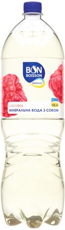 Упаковка минеральной воды с соком Бон Буассон со вкусом малина 2 л x 6 бутылок