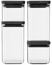 Набор емкостей Brabantia Tasty+ для хранения 4 предмета Набор емкостей Brabantia Tasty+ для хранения 4 предмета