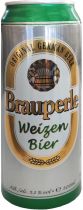 Пиво Brauperle Weizen светлое нефильтрованное 5.1% 0.5 л Пиво Brauperle Weizen светлое нефильтрованное 5.1% 0.5 л