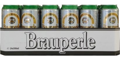 Упаковка пива Brauperle Weizen светлое нефильтрованное 5.1% 24 х 0.5 л 24 шт