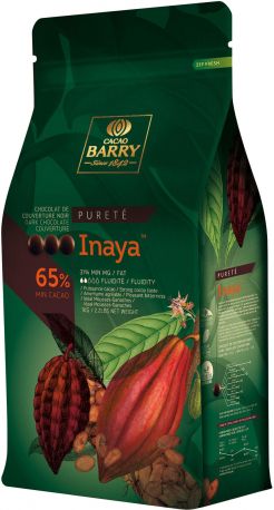 Чёрный шоколад Cacao Barry Inaya 65% в виде каллет 1 кг - Фото 2