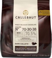 Шоколад Callebaut №70-30-38 бельгийский экстра чёрный в виде калет 400 г Шоколад Callebaut №70-30-38 бельгийский экстра чёрный в виде калет 400 г