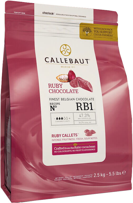Бельгийский шоколад Callebaut Ruby - RB1 2.5 кг - купить Шоколад ...