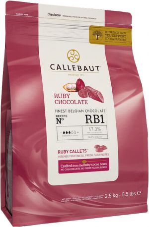 Бельгийский шоколад Callebaut Ruby - RB1 2.5 кг - Фото 2