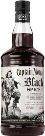 Ромовый напиток Captain Morgan Spiced Black 1 л 40%