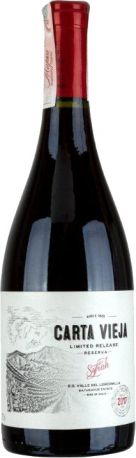 Вино Carta Vieja Res Syrah красное сухое 0.75 л 14%